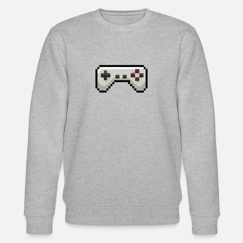 Pixelart Game Controller Gaming - Sweat bio CHANGER Stanley/Stella Unisexe - gris chiné