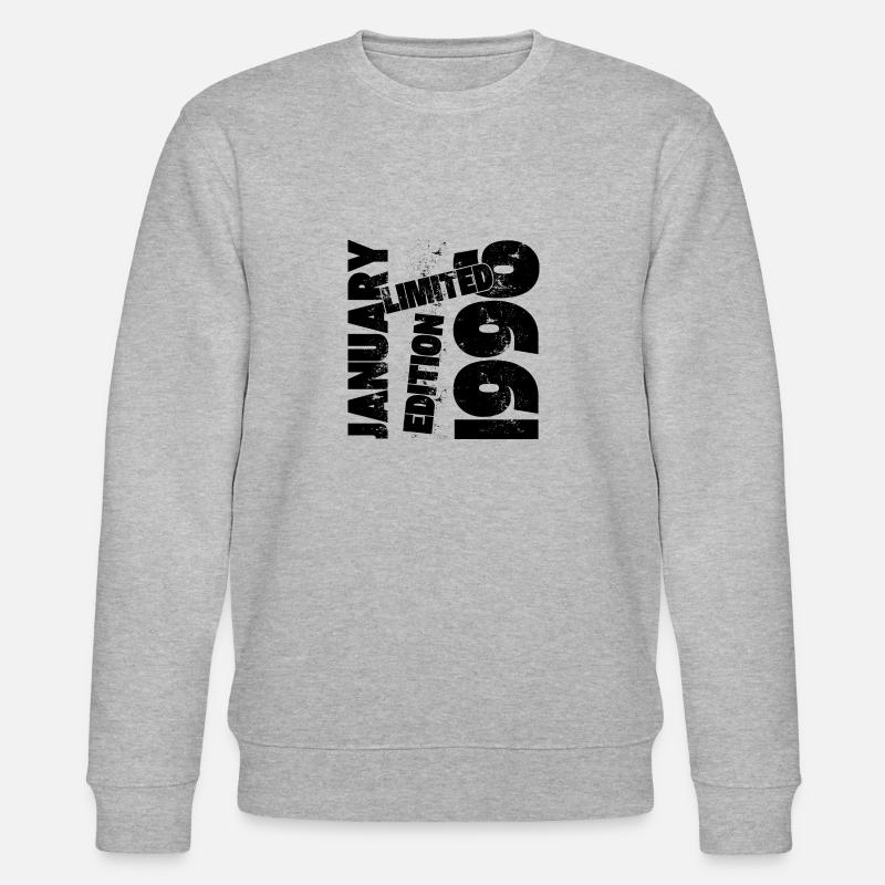 JANVIER 1996 LIMITED EDITION - Sweat bio CHANGER Stanley/Stella Unisexe - gris chiné