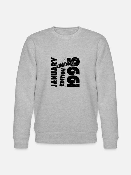 JANUARY 1995 LIMITED EDITION - Stanley/Stella CHANGER Unisex Organic Sweatshirt - heather grey