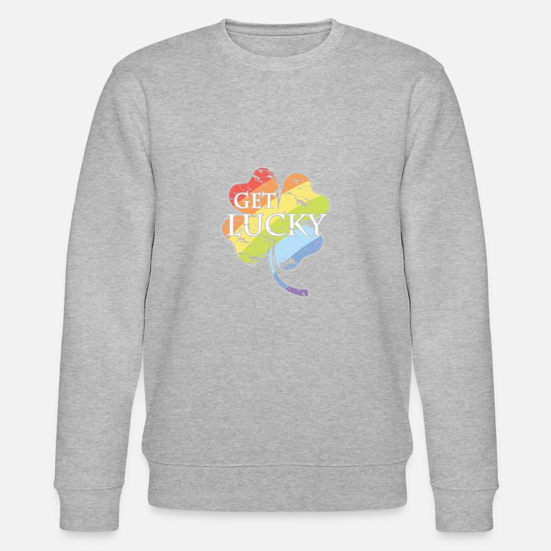 GET LUCKY - Sweat bio CHANGER Stanley/Stella Unisexe - gris chiné