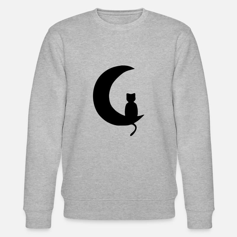 Chat & Lune - Sweat bio CHANGER Stanley/Stella Unisexe - gris chiné