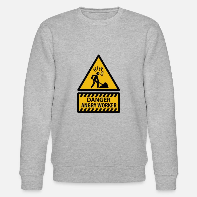 Wütender Arbeiter - Stanley/Stella Unisex Bio-Sweatshirt CHANGER  - Grau meliert