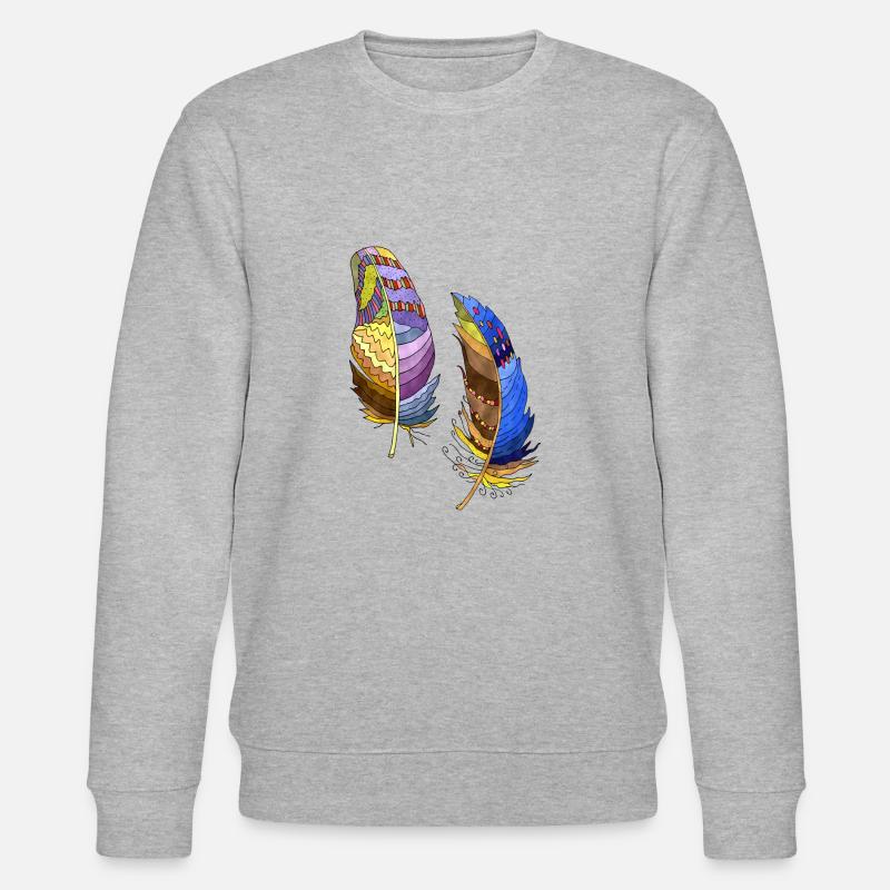 Feder - Stanley/Stella Unisex Bio-Sweatshirt CHANGER  - Grau meliert