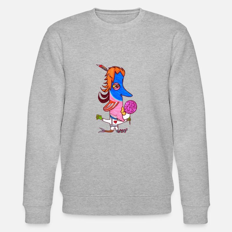 Hirn Lolly - Stanley/Stella Unisex Bio-Sweatshirt CHANGER  - Grau meliert