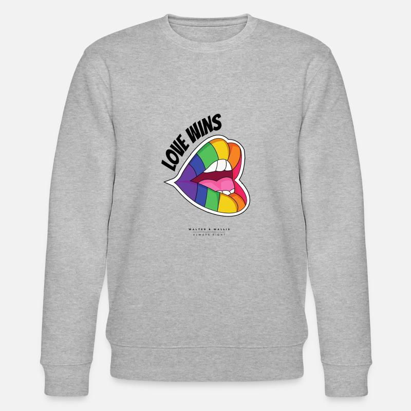 Walter & Wallis - Pop Art 4 - Stanley/Stella Unisex Bio-Sweatshirt CHANGER - Grau meliert