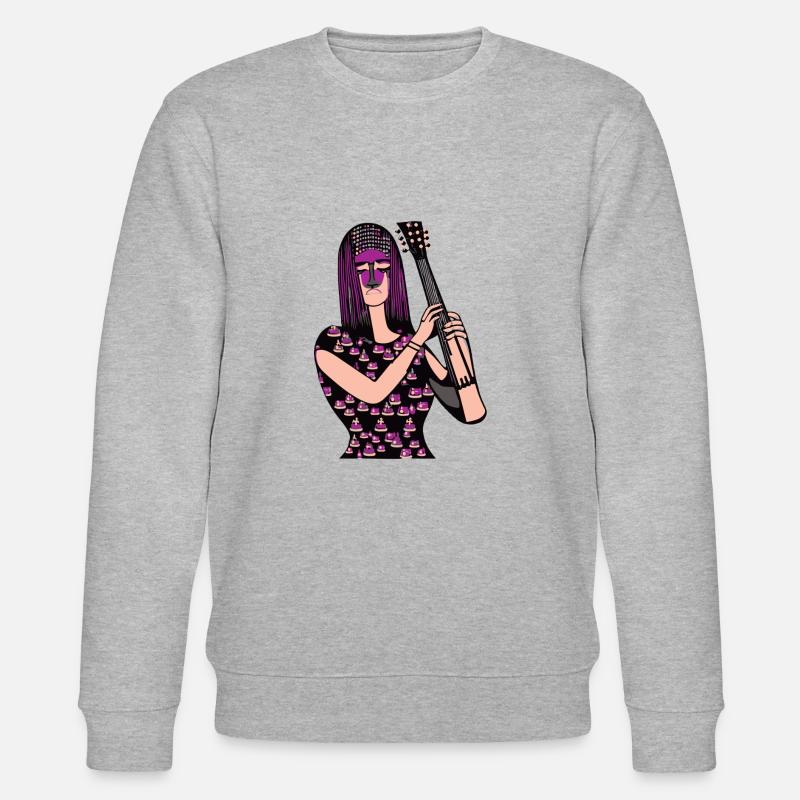 Musik Mädchen - Stanley/Stella Unisex Bio-Sweatshirt CHANGER  - Grau meliert