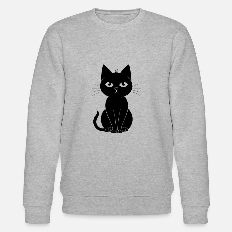 Chat chaton chaton dame - Sweat bio CHANGER Stanley/Stella Unisexe - gris chiné