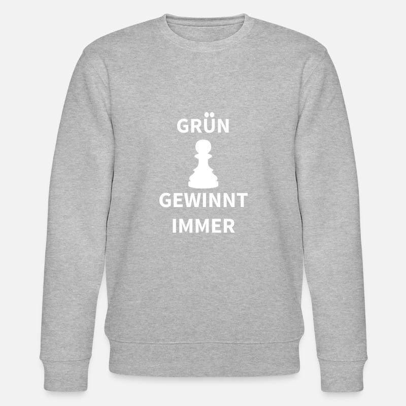 boardgame chess backgammon game night - Stanley/Stella Unisex Bio-Sweatshirt CHANGER  - Grau meliert