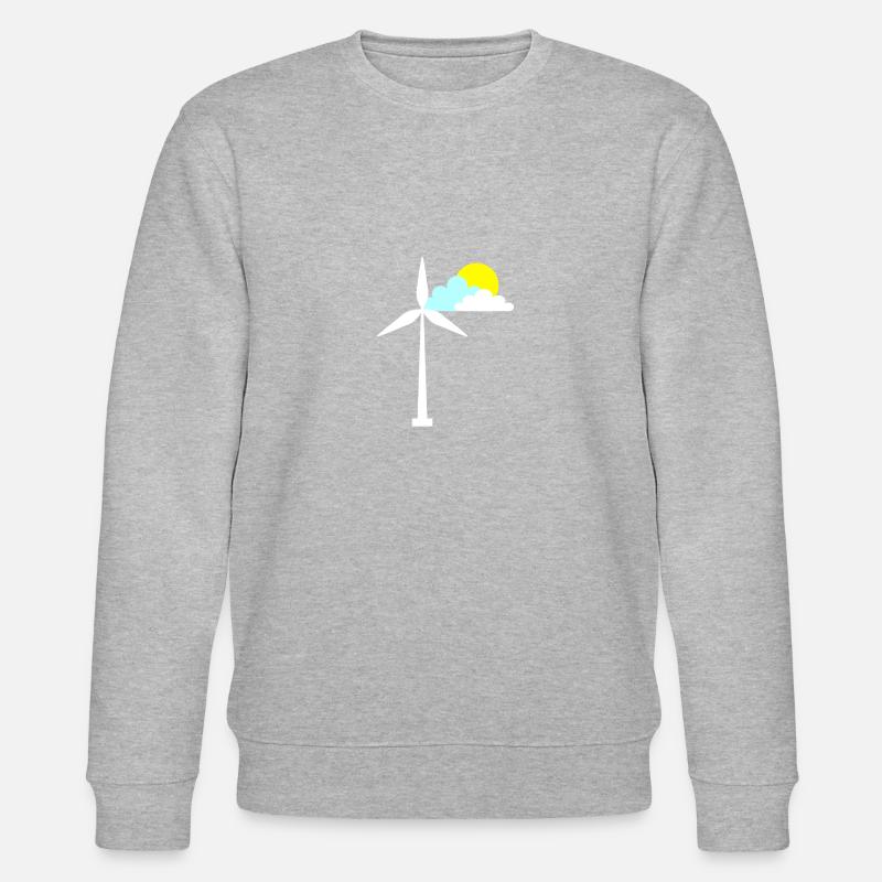 Windrad - Stanley/Stella Unisex Bio-Sweatshirt CHANGER - Grau meliert