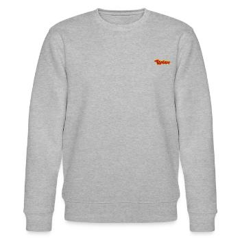 Benjamin Blümchen Törööö Als Stick-Design - Stanley/Stella Unisex Bio-Sweatshirt CHANGER  - Grau meliert - Vorne - Nik (191cm) & Marisol (170cm)