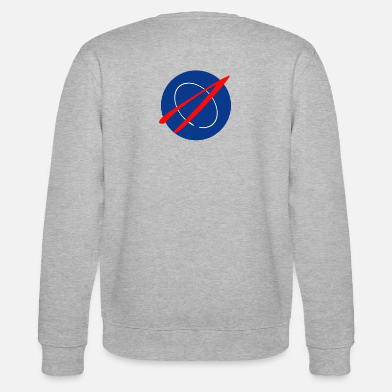 Space Patch - Stanley/Stella Unisex Bio-Sweatshirt CHANGER  - Grau meliert