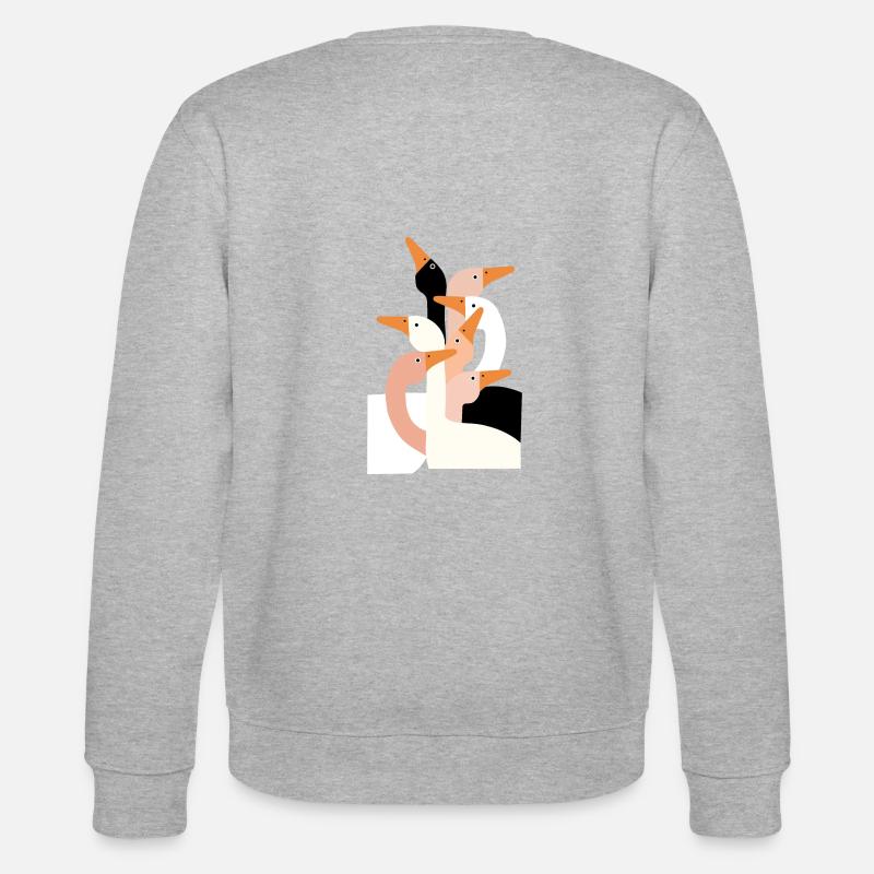 Die Schulterblätter - Stanley/Stella Unisex Bio-Sweatshirt CHANGER  - Grau meliert
