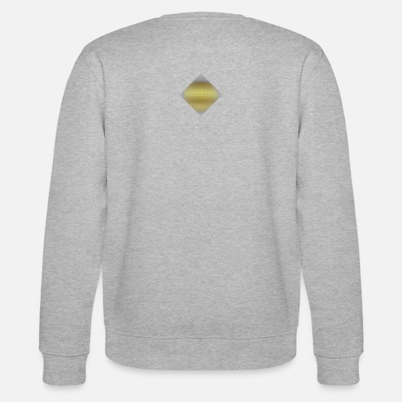 Pyramide 3D & octaèdre - Sweat bio CHANGER Stanley/Stella Unisexe - gris chiné