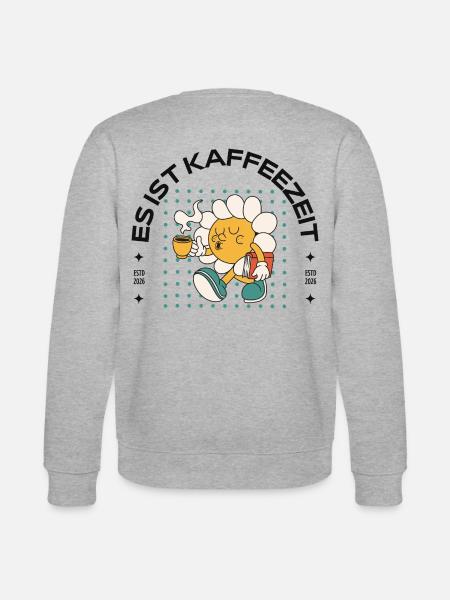Büro und Kaffee  - Stanley/Stella Unisex Bio-Sweatshirt CHANGER  - Grau meliert