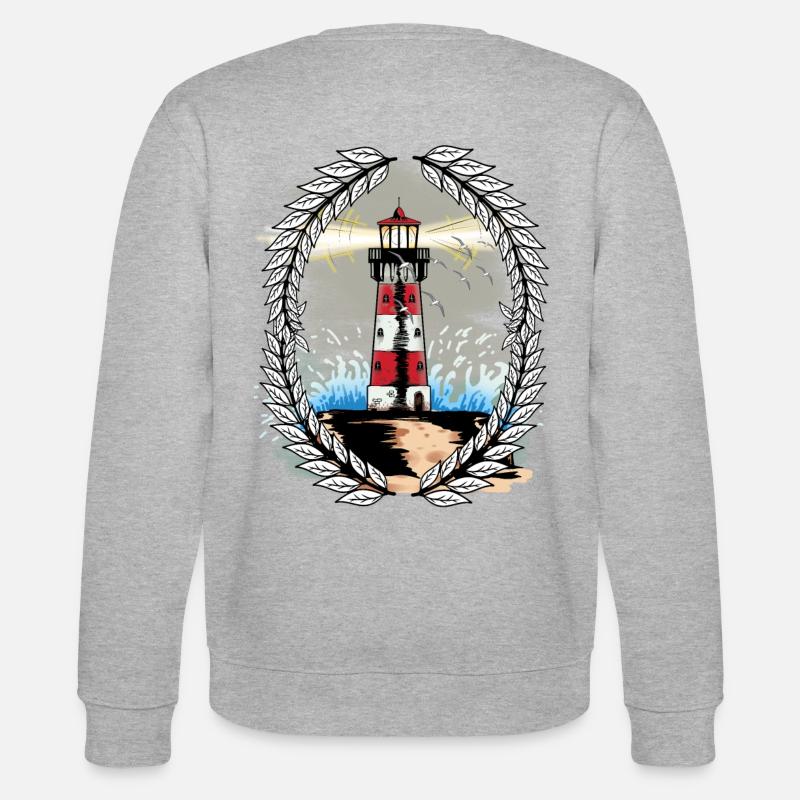Albatross Moeven Phare Côte Seemoeven - Sweat bio CHANGER Stanley/Stella Unisexe - gris chiné