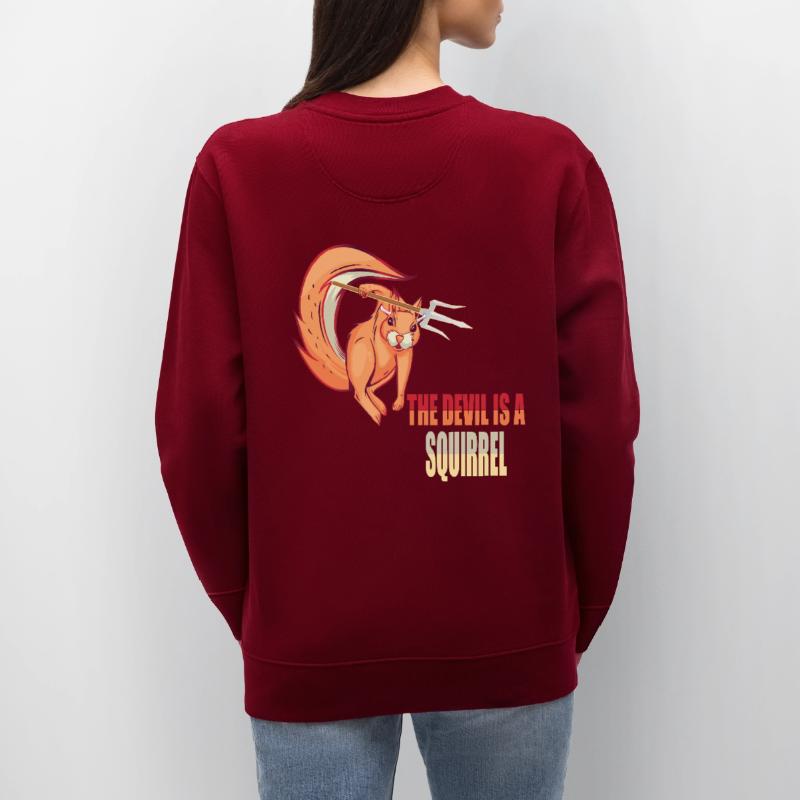 Der Teufel ist ein Eichhörnchen, Devil Squirrel Stanley/Stella Unisex Bio-Sweatshirt CHANGER 