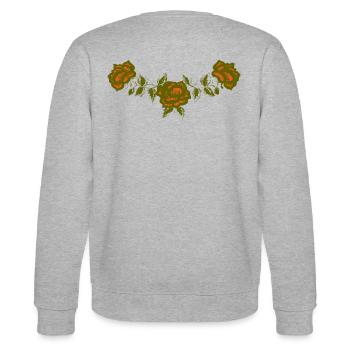 Western Rose - back vintage retro country - Stanley/Stella CHANGER Unisex Organic Sweatshirt - heather grey - Back - Marisol (170cm)