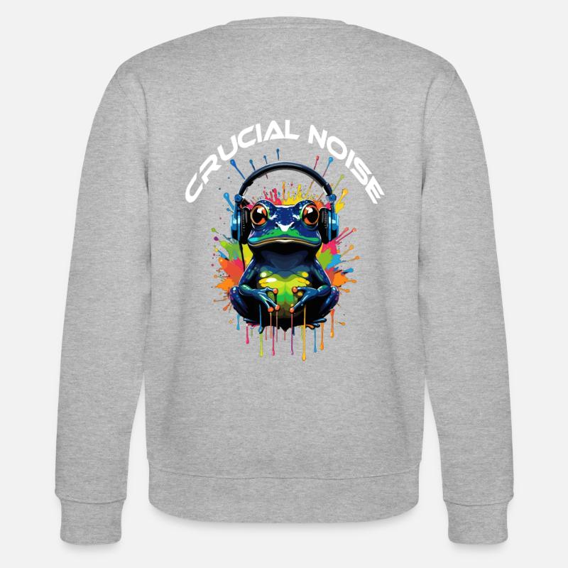 GRENOUILLE DE BRUIT CRUCIALE - Sweat bio CHANGER Stanley/Stella Unisexe - gris chiné
