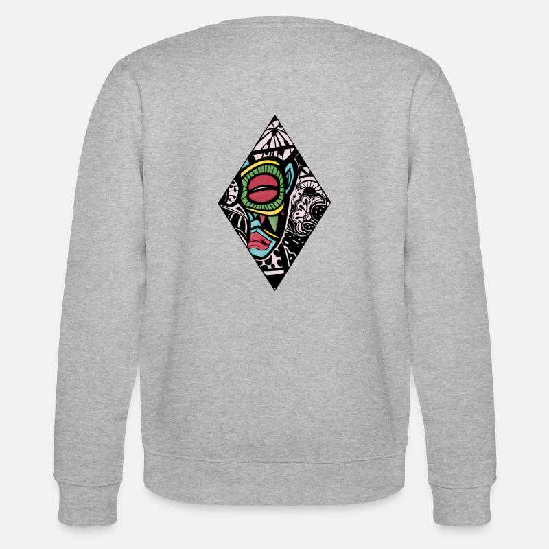 African Warrior - Stanley/Stella Unisex Bio-Sweatshirt CHANGER  - Grau meliert
