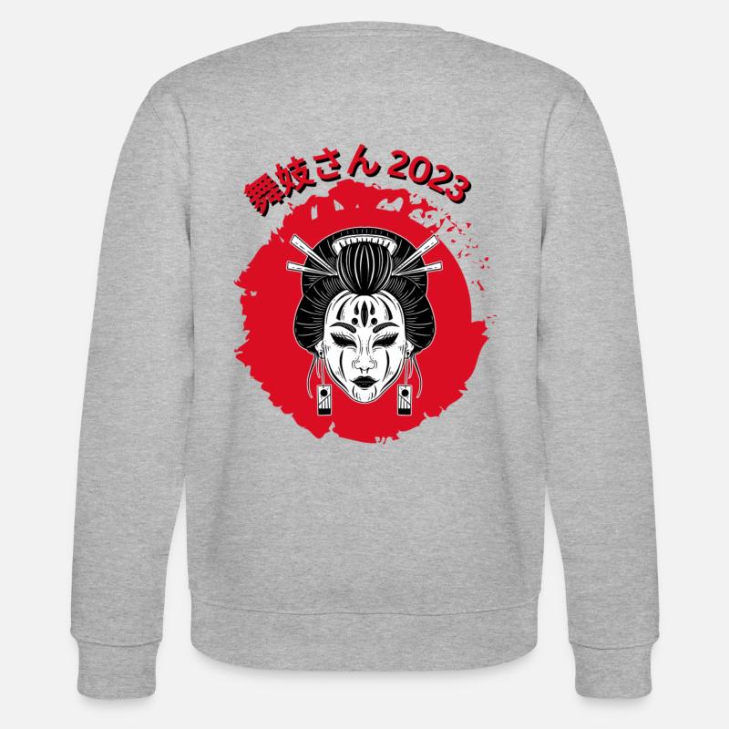 Geisha en colère - Sweat bio CHANGER Stanley/Stella Unisexe - gris chiné