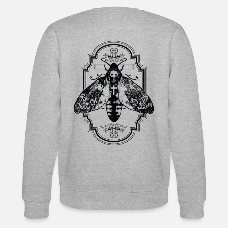 Papillon d'insecte Gothik - Sweat bio CHANGER Stanley/Stella Unisexe - gris chiné