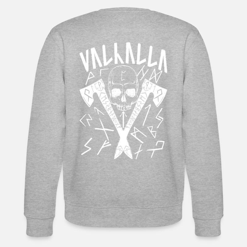Valhalla Runes - Stanley/Stella Unisex Bio-Sweatshirt CHANGER  - Grau meliert