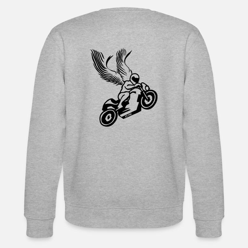 Motorrad SchutzEngel - Stanley/Stella Unisex Bio-Sweatshirt CHANGER  - Grau meliert