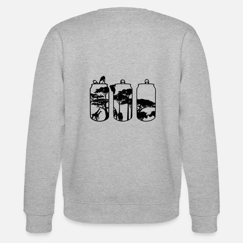 dosentiere - Stanley/Stella Unisex Bio-Sweatshirt CHANGER  - Grau meliert