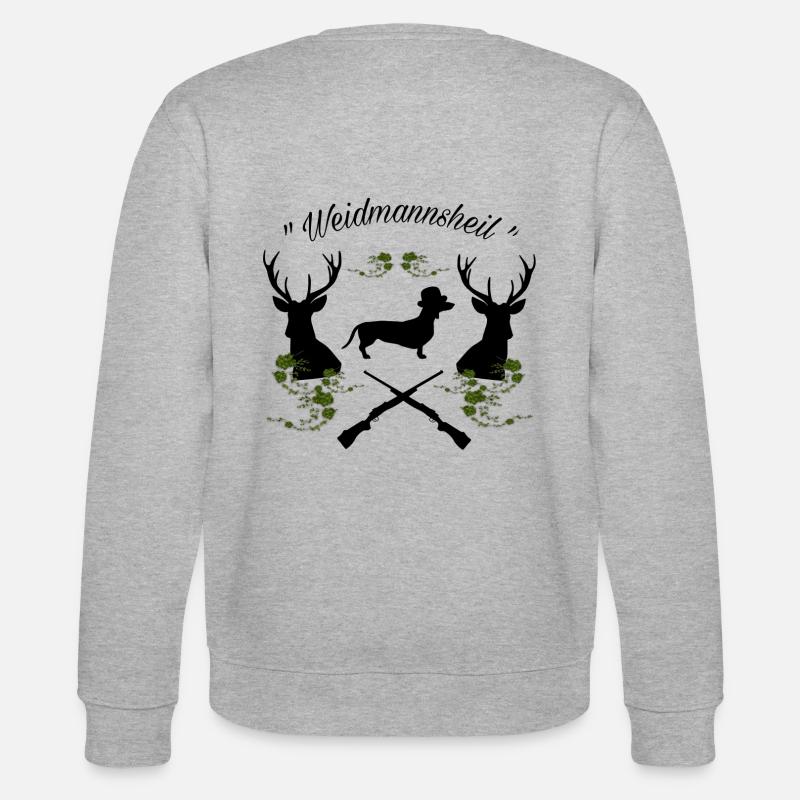Jäger - Weidmannsheil - Stanley/Stella Unisex Bio-Sweatshirt CHANGER  - Grau meliert