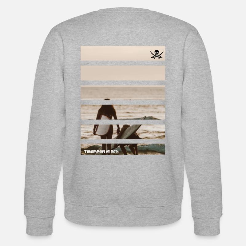 Tomorrow is Now - Stanley/Stella Unisex Bio-Sweatshirt CHANGER  - Grau meliert