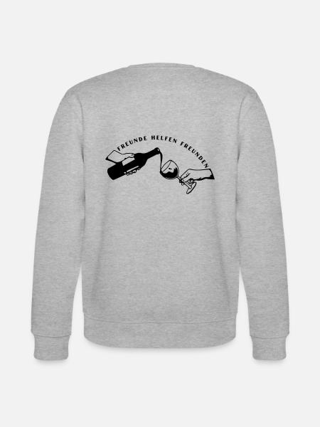 Freunde helfen Freunden - Stanley/Stella Unisex Bio-Sweatshirt CHANGER - Grau meliert