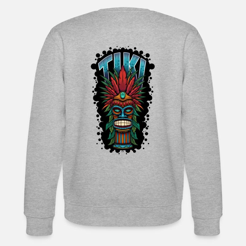 Tikihead - Stanley/Stella Unisex Bio-Sweatshirt CHANGER  - Grau meliert