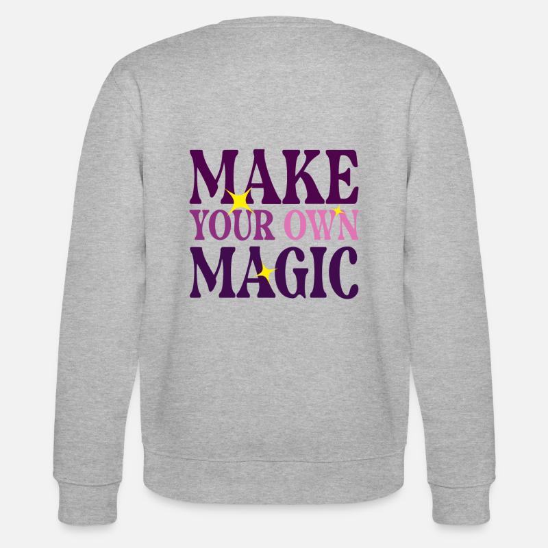 Machen Sie Ihre eigene Magie - Stanley/Stella Unisex Bio-Sweatshirt CHANGER  - Grau meliert
