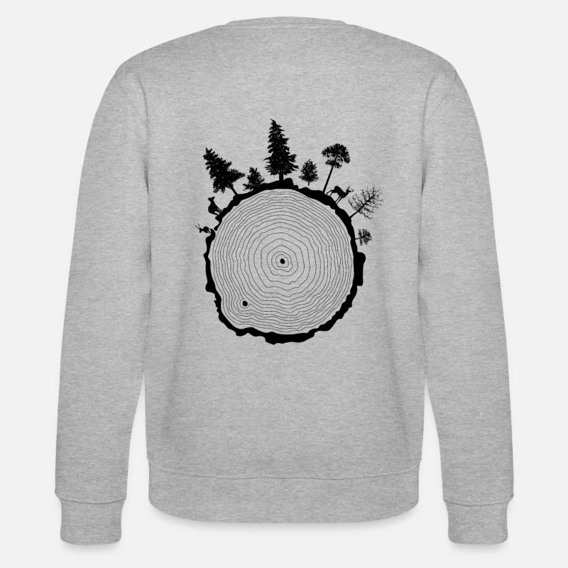 Planet Erde - Stanley/Stella Unisex Bio-Sweatshirt CHANGER  - Grau meliert