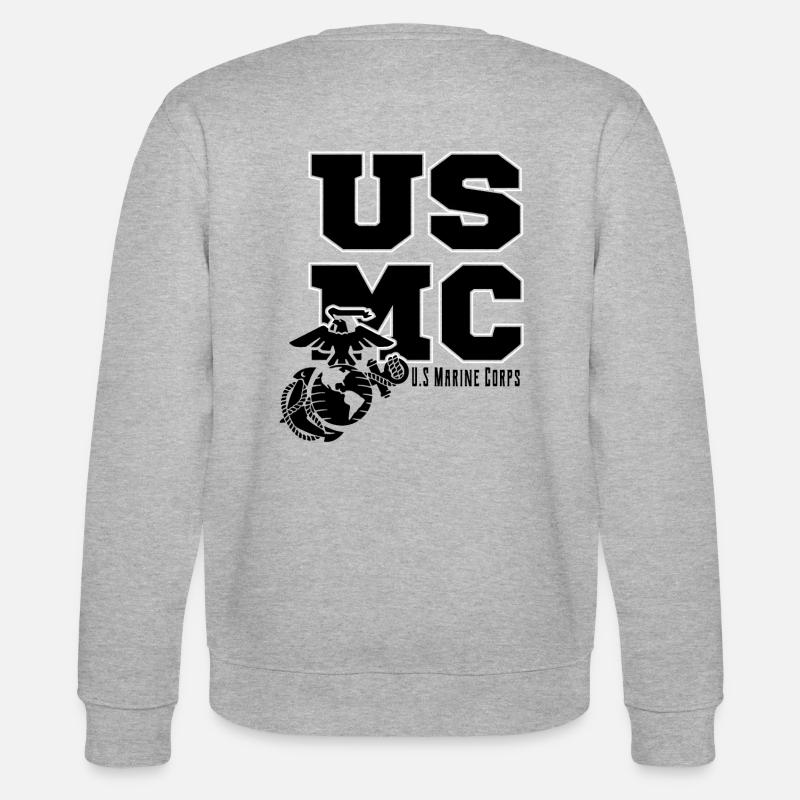 USMC - Sweat bio CHANGER Stanley/Stella Unisexe - gris chiné