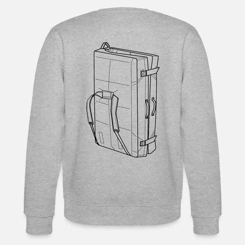 Crashpad Boulderpad - Stanley/Stella Unisex Bio-Sweatshirt CHANGER  - Grau meliert