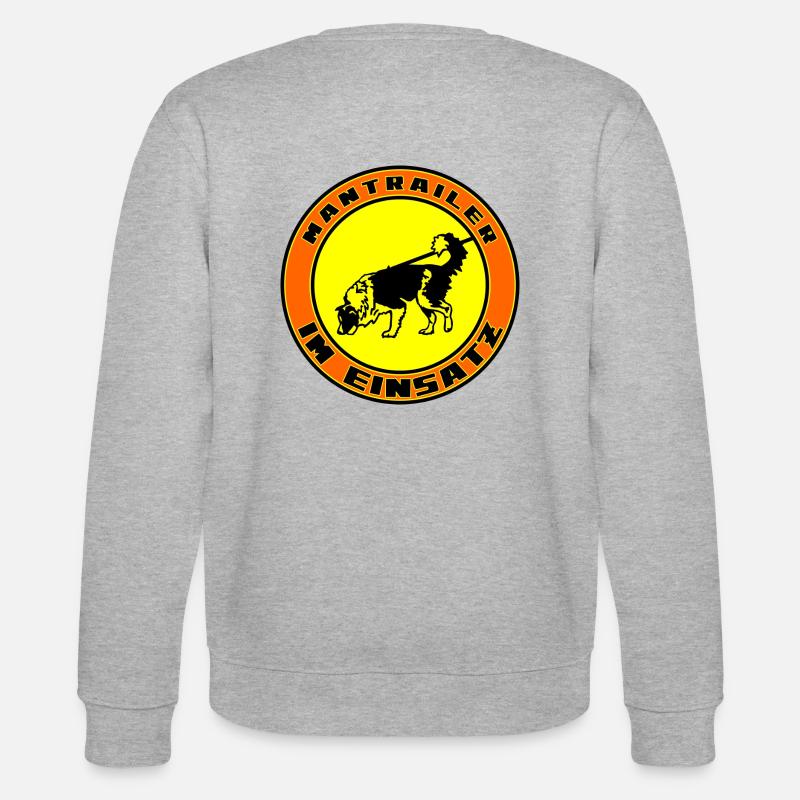 Mantrailer en action Boder Collie - Sweat bio CHANGER Stanley/Stella Unisexe - gris chiné
