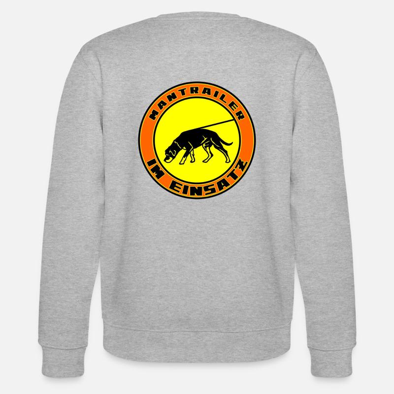 Mantrailer im Einsatz Rottweiler - Stanley/Stella Unisex Bio-Sweatshirt CHANGER  - Grau meliert
