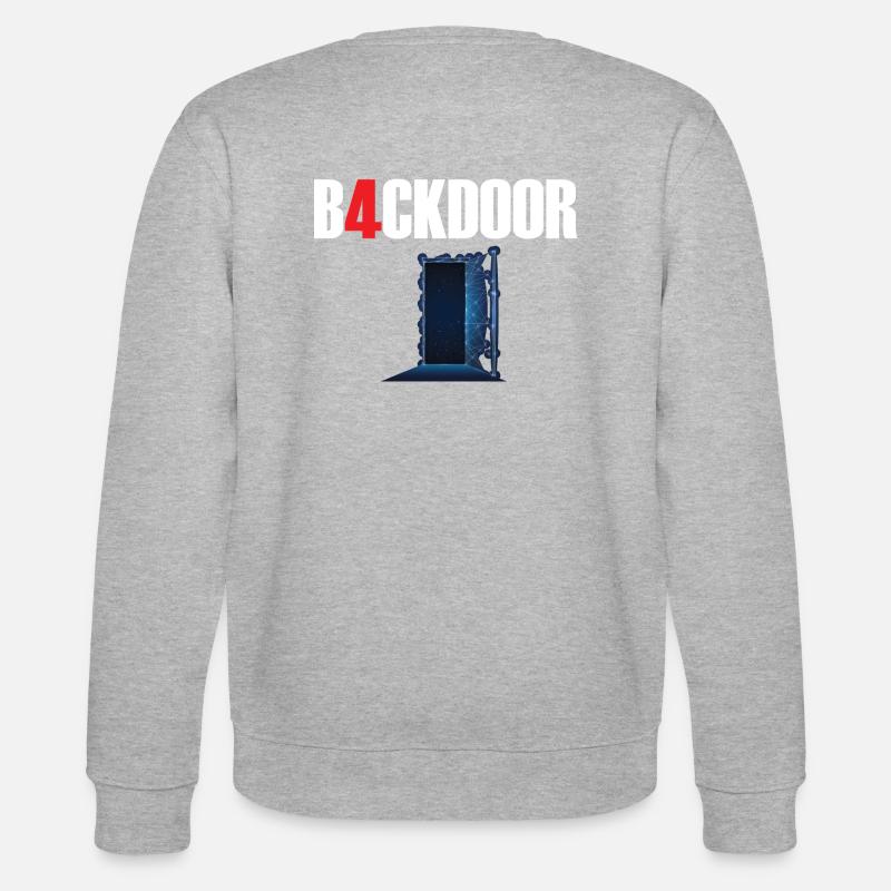 Backdoor - Stanley/Stella Unisex Bio-Sweatshirt CHANGER  - Grau meliert