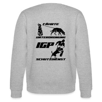 IGP Edition 2022 Rottweiler - Stanley/Stella Unisex Bio-Sweatshirt CHANGER  - Grau meliert - Hinten - Marisol (170cm)