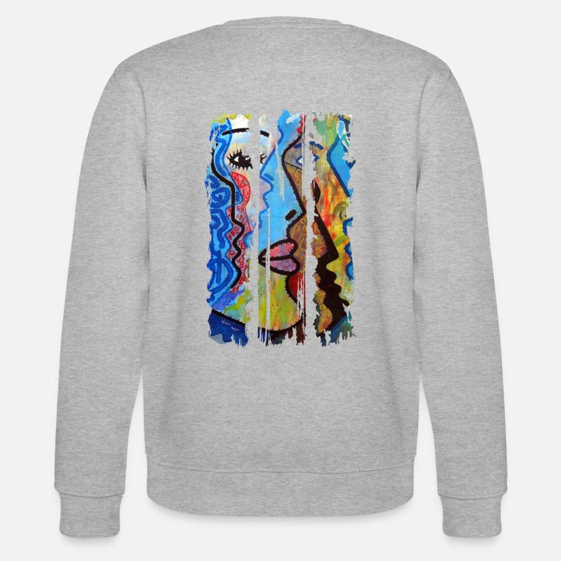 Graffiti - Stanley/Stella Unisex Bio-Sweatshirt CHANGER  - Grau meliert