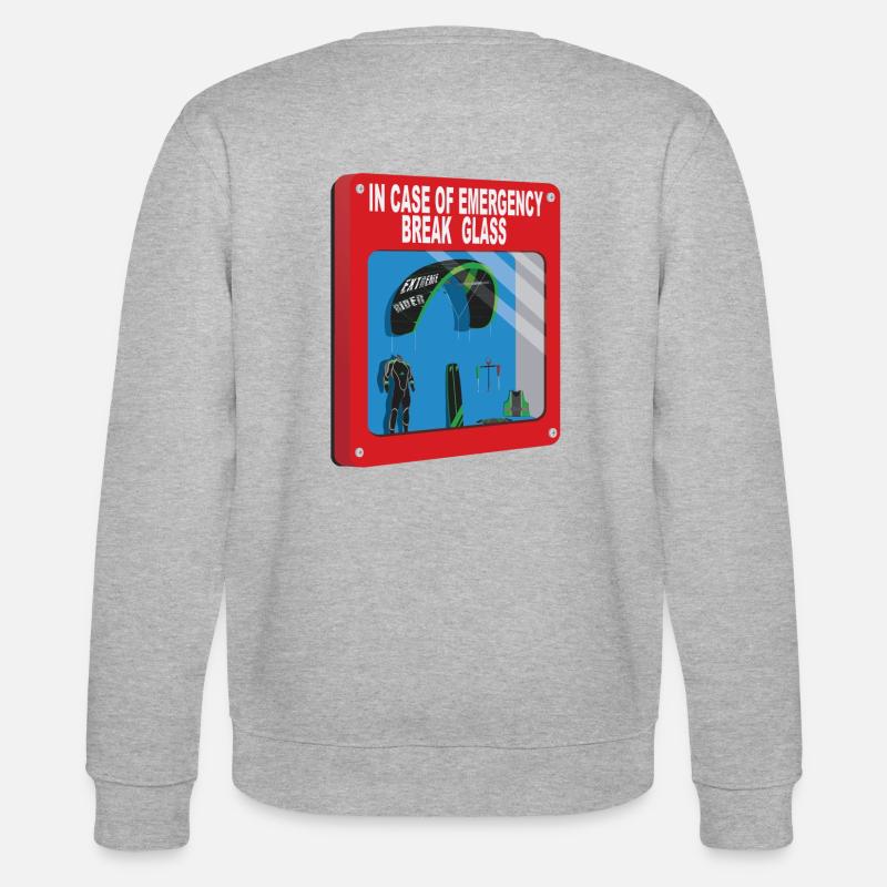 Emergency box - kiteboard - Sweat bio CHANGER Stanley/Stella Unisexe - gris chiné