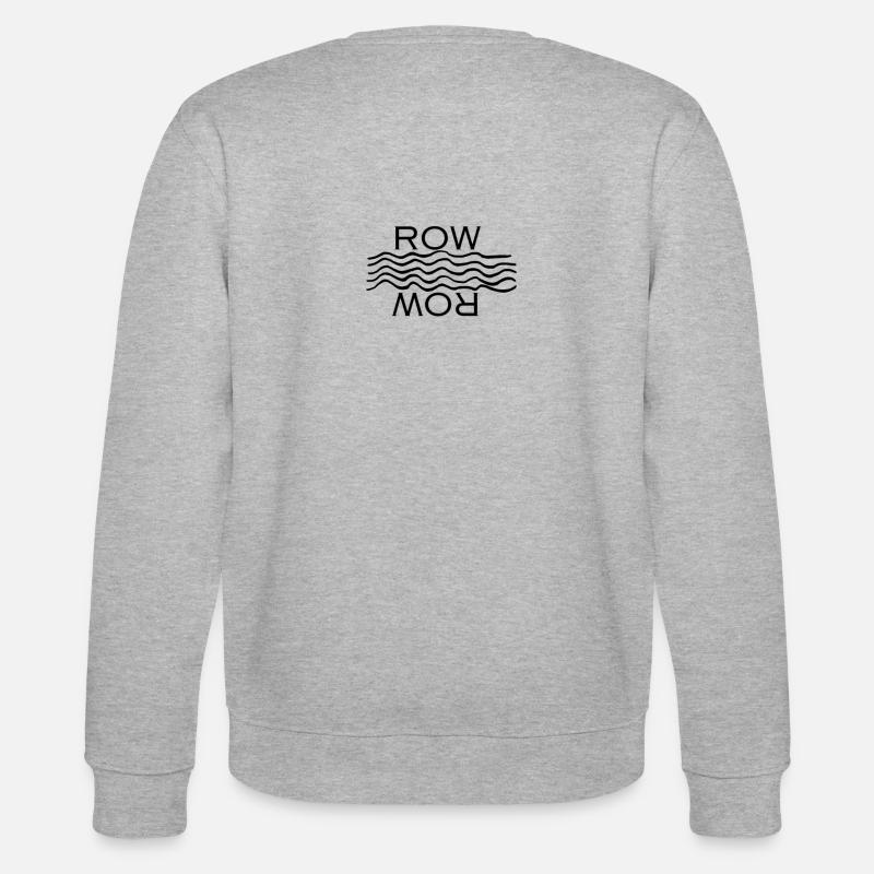 Row-Wave Design - Stanley/Stella Unisex Bio-Sweatshirt CHANGER  - Grau meliert
