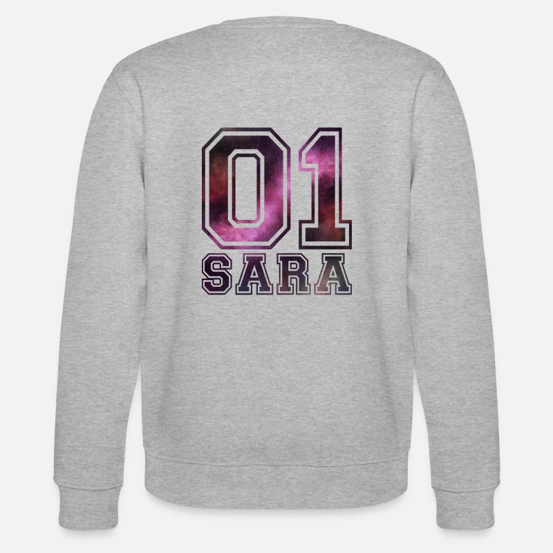 Sara Name - Stanley/Stella Unisex Bio-Sweatshirt CHANGER  - Grau meliert