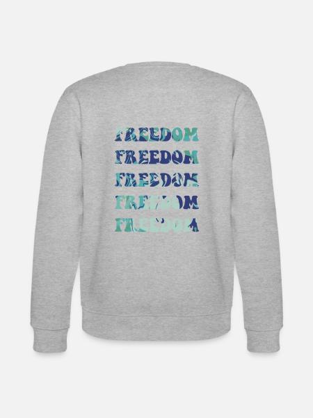 Freedom - Stanley/Stella Unisex Bio-Sweatshirt CHANGER - Grau meliert