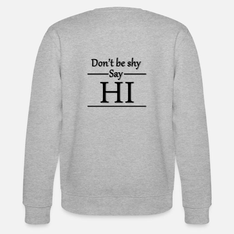 Seien Sie nicht schüchtern - Stanley/Stella Unisex Bio-Sweatshirt CHANGER - Grau meliert
