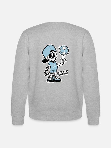 Skeleton handballer - Sweat bio CHANGER Stanley/Stella Unisexe - gris chiné