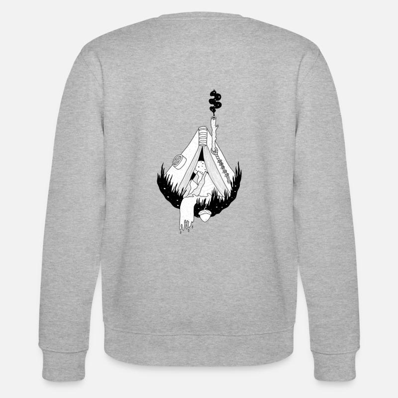 Camping - Stanley/Stella Unisex Bio-Sweatshirt CHANGER  - Grau meliert