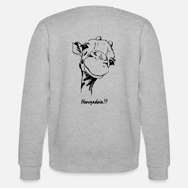 Girafe (II) - Comment ça va? - Sweat bio CHANGER Stanley/Stella Unisexe - gris chiné
