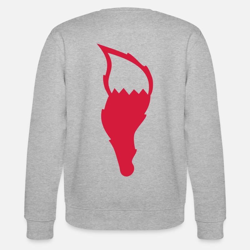 Fuchs Schwanz Geschenk Waldtier Geschenkidee - Stanley/Stella Unisex Bio-Sweatshirt CHANGER  - Grau meliert